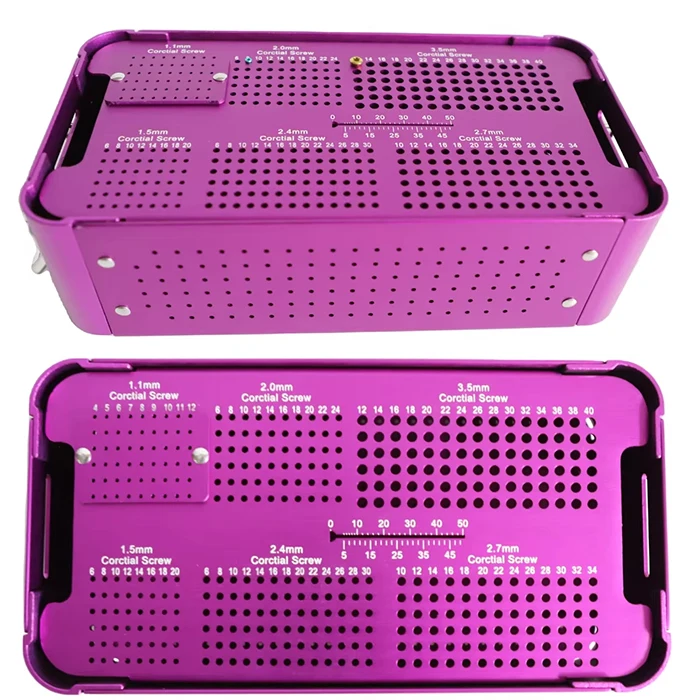 surgical instrument veterinary Screw Container Rack Orthopedic Instrument
