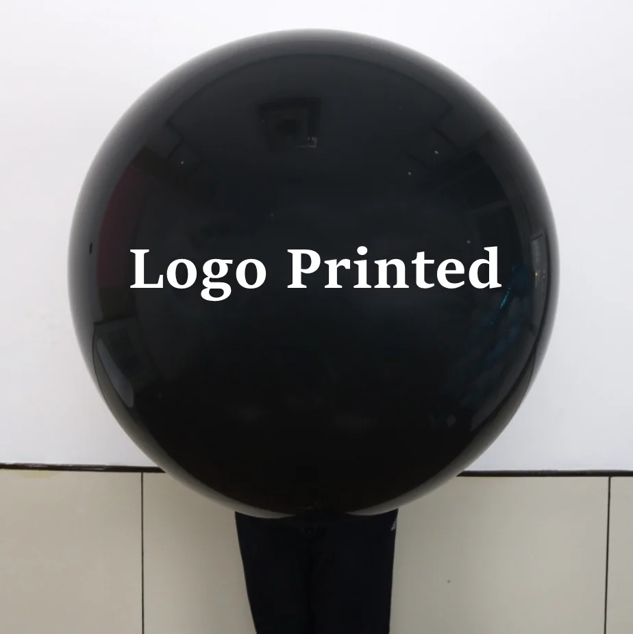 Оптовая продажа, большие 36 дюймовые круглые воздушные шары с индивидуальным принтом, гигантские латексные шары Jumbo для свадьбы, дня рождения, Baby Shower