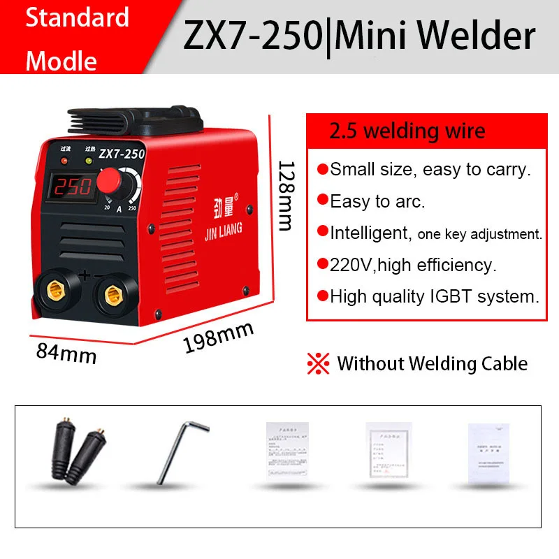 Household electric welding machine 250 small 220V mini welding machine portable copper 315 DC full set