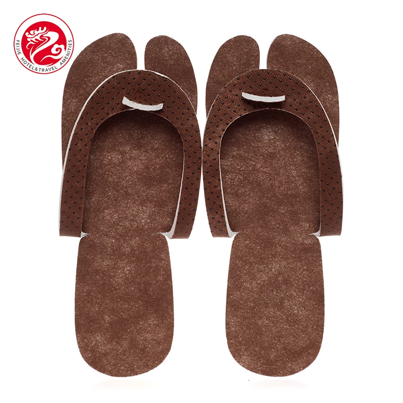 Wholesale Custom Luxury Hotel High Bedroom Disposable Spa Slippers, new design hotel flip flop slipper