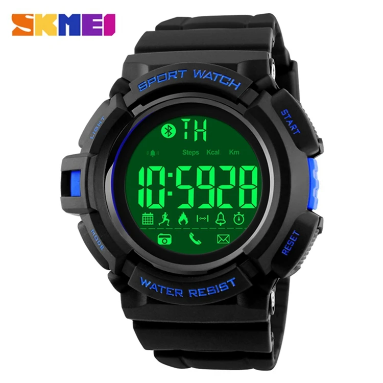 SKMEI Sports Leisure Fitness Watches Men Pedometer Calorie Tracker 50m Waterproof LED Sport Wristwatches relogio masculino