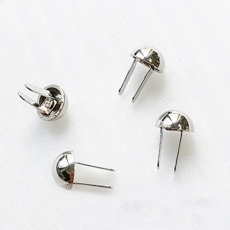 Belt Accessories Metal Mushroom Half Round Shapes Belt Rivet Claw Studs Nail for Leather Garment Wallet