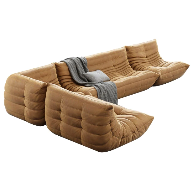 high end upholstered corner sofas fabric lazy tatami relaxing sofa with vintage leather sofa  Brown vintage leather lo