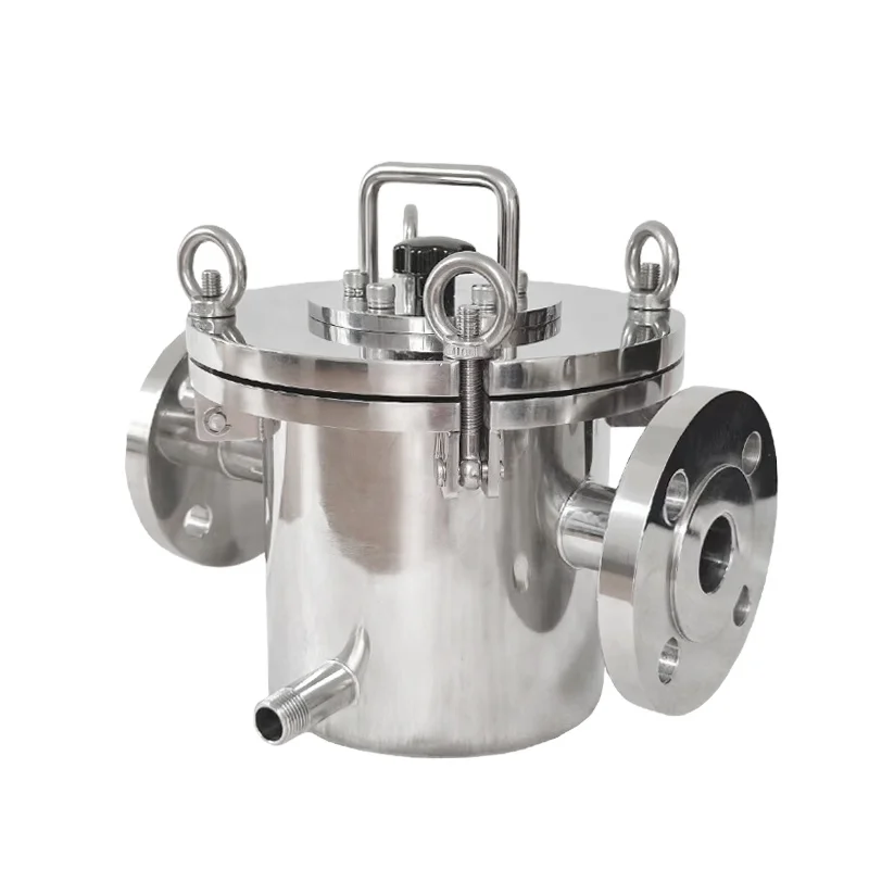 SUS304 316L Stainless Steel Food Grade Magnetic Filter Clamp Connection Neodymium Magnetic Traps for Liquid Pipe Line