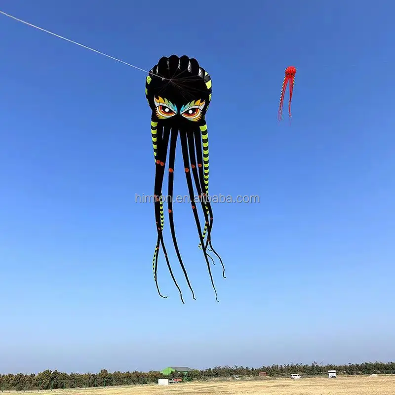 New Kite Software 6 Color Large Octopus Jellyfish 8m Large Adult Wind Resistant Easy Windy Outdoor Leisure Sport Kite