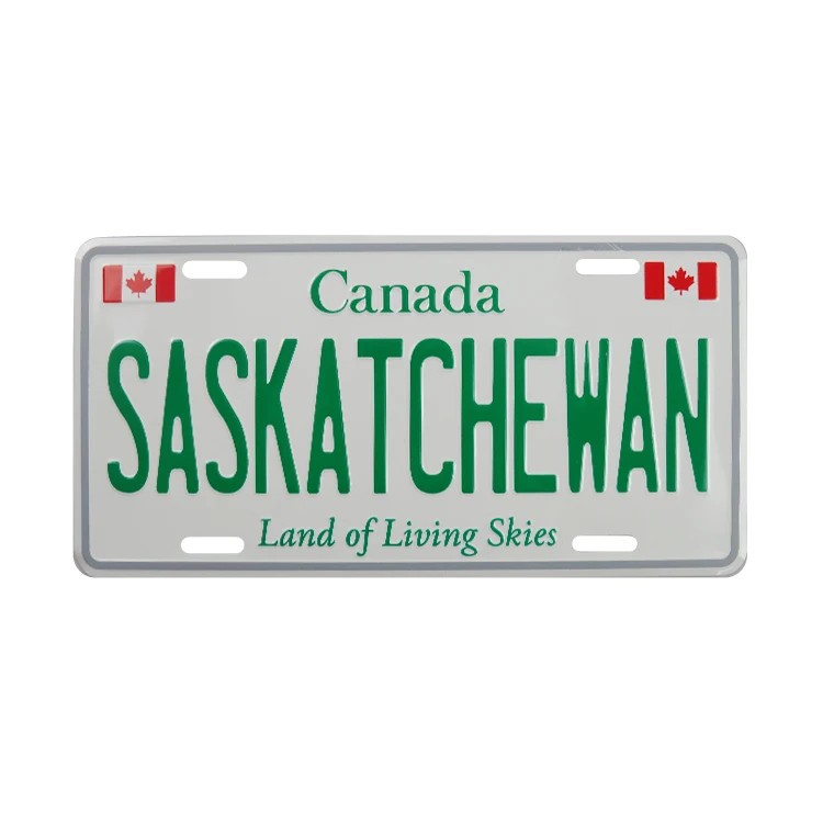 Decoration Metal Print License Plate Vintage Retro Tin Plate Car Decor Number Plate 12inch 6inch