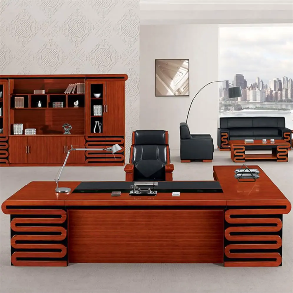 Environment Eargonomic Automatic Working Table For Home Office With Shelf