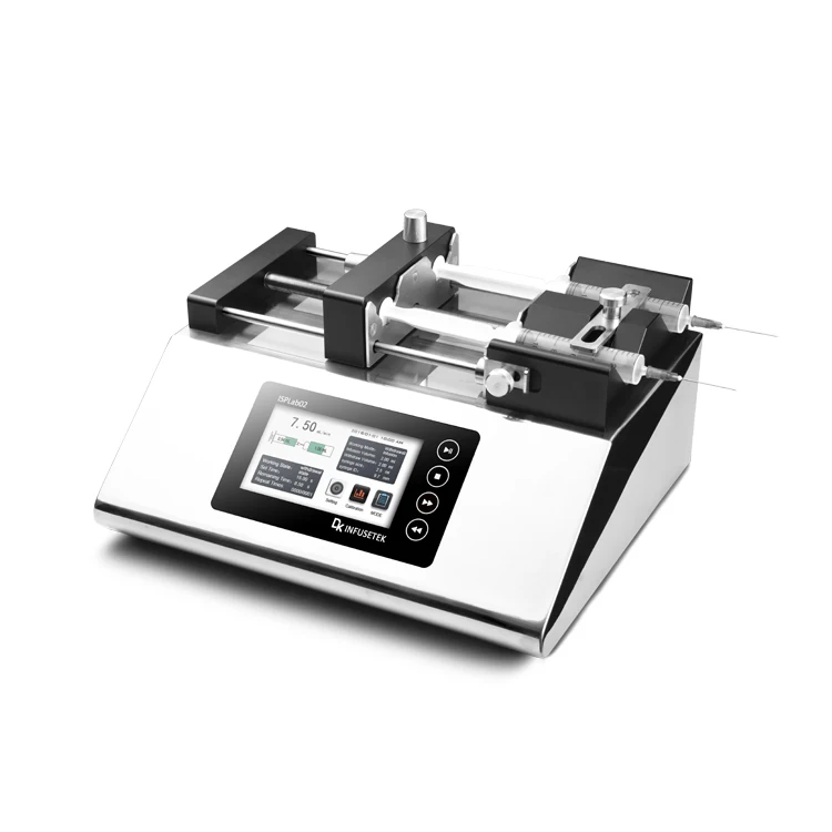 ISPLab02 Two Channel Syringe Pump Laboratory Application Dispensing Syringe Pump