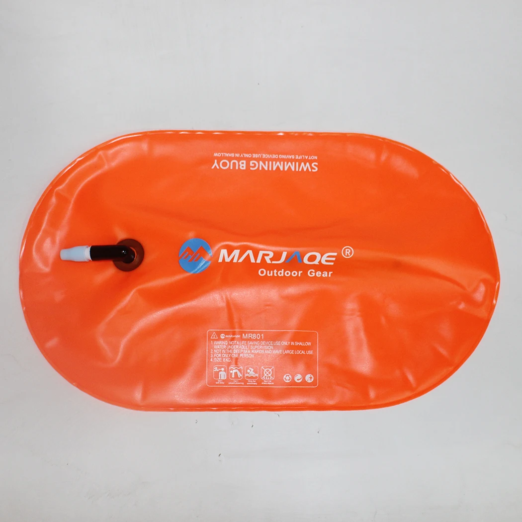 Light Weight High Quality Outdoor Open Water Waterproof PVC Inflatable Safe swim safety float Swim Buoy