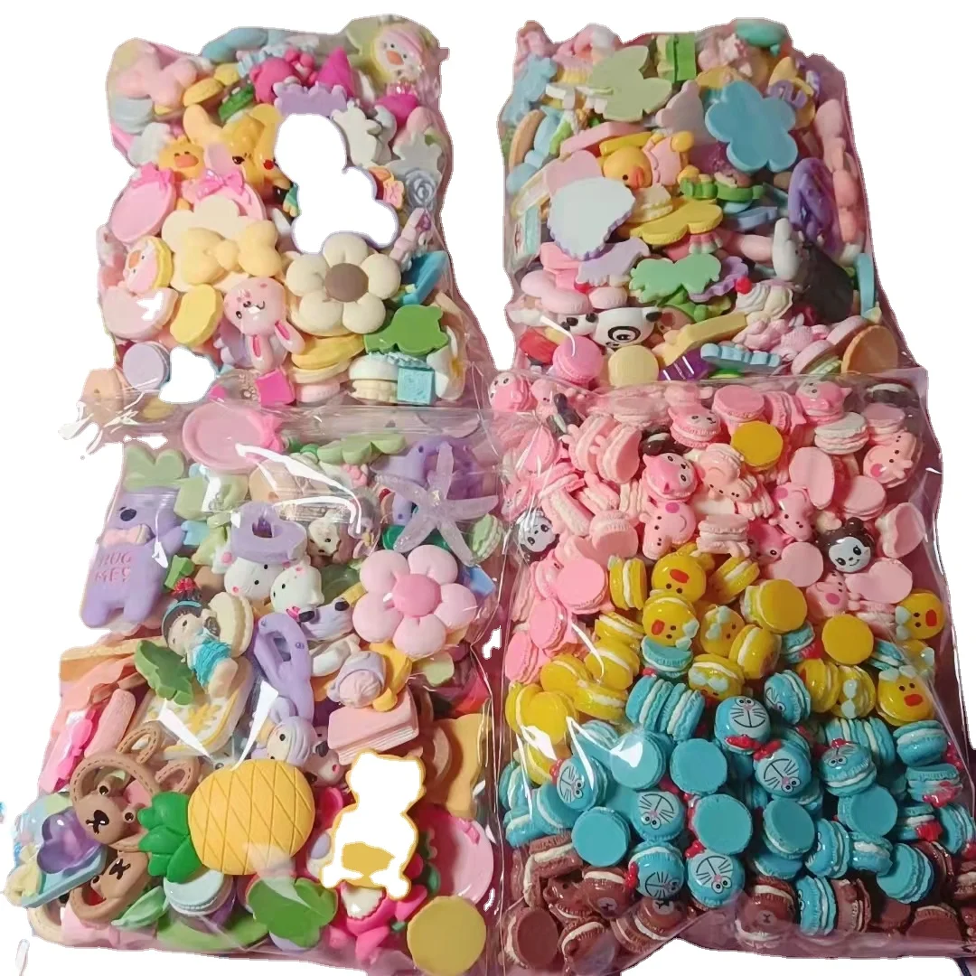 2023 amazon hot sale korea popular  Diy Craft Charms Flat Back Resin Charms For Phone Decoration and diy hair clips