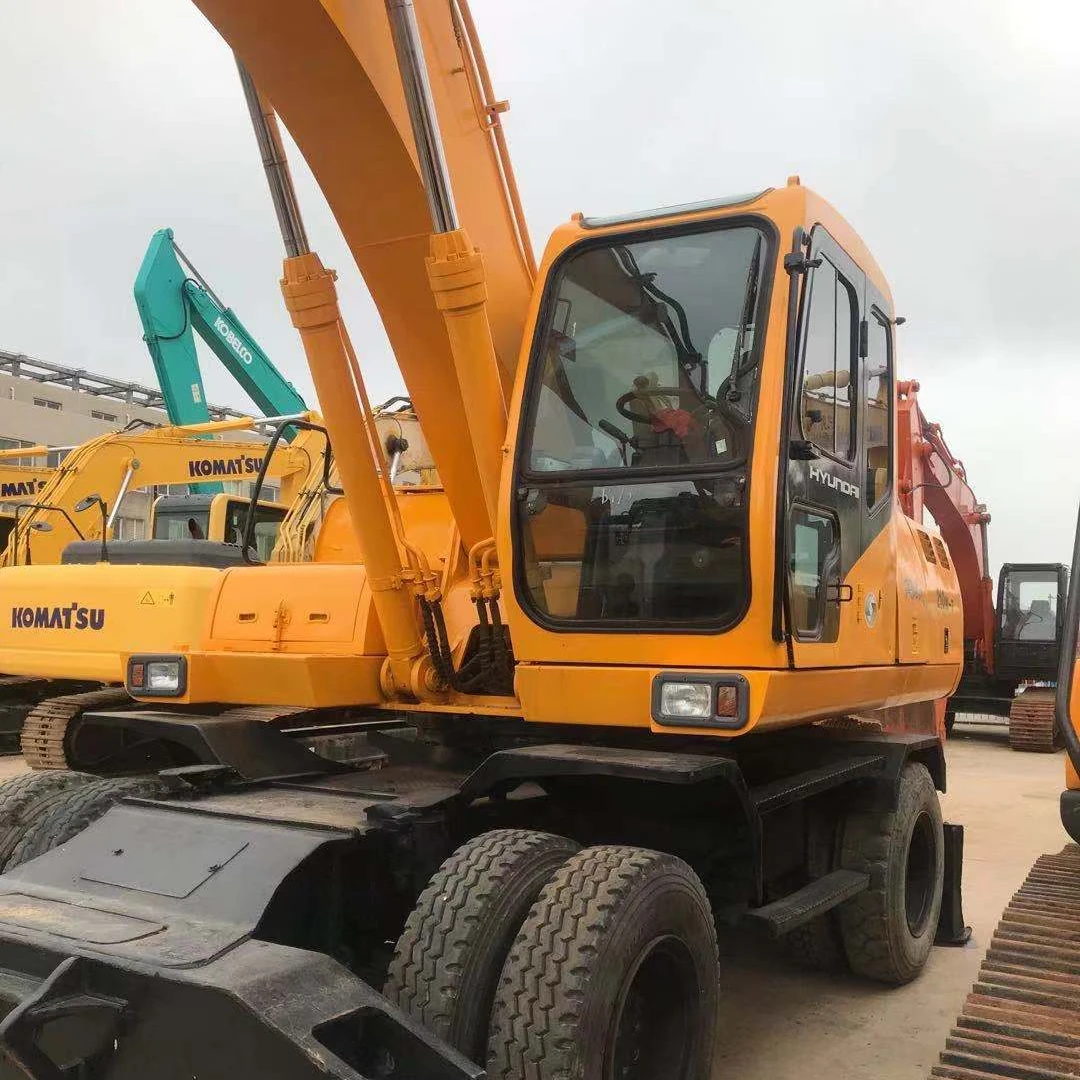 fully conditioned South Korea Hyundai 210 wheel excavator on sale in Shanghai on good price