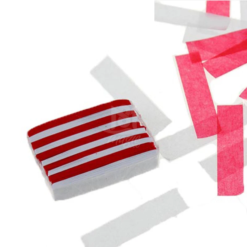 День Хэллоуина полосы метель-красно-белый (12 шт./пакет) Волшебная бумага маг учебных пособий магия