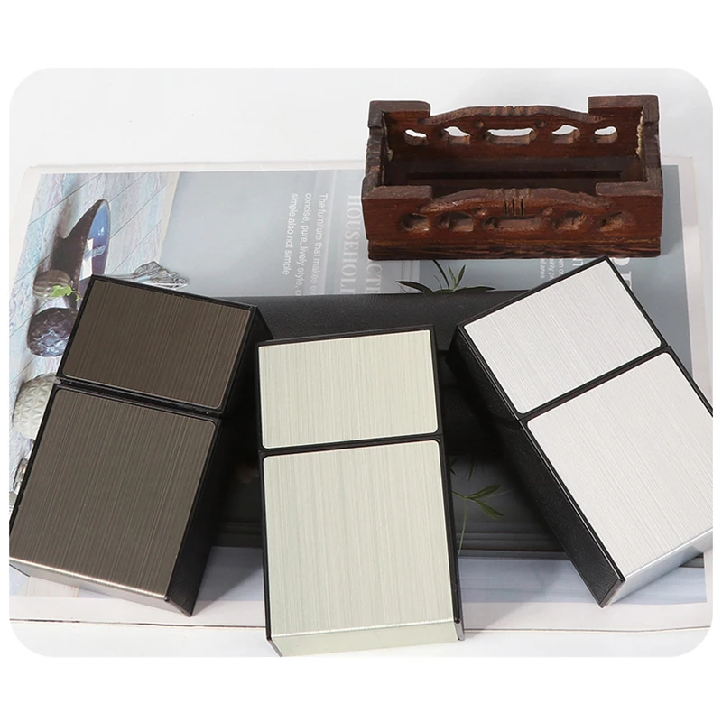 FuTeng Portable Cigarette Case Custom Luxury Cigarette Box With Lighters 20pcs Cigarettes Storage Smoking Accessories Gift