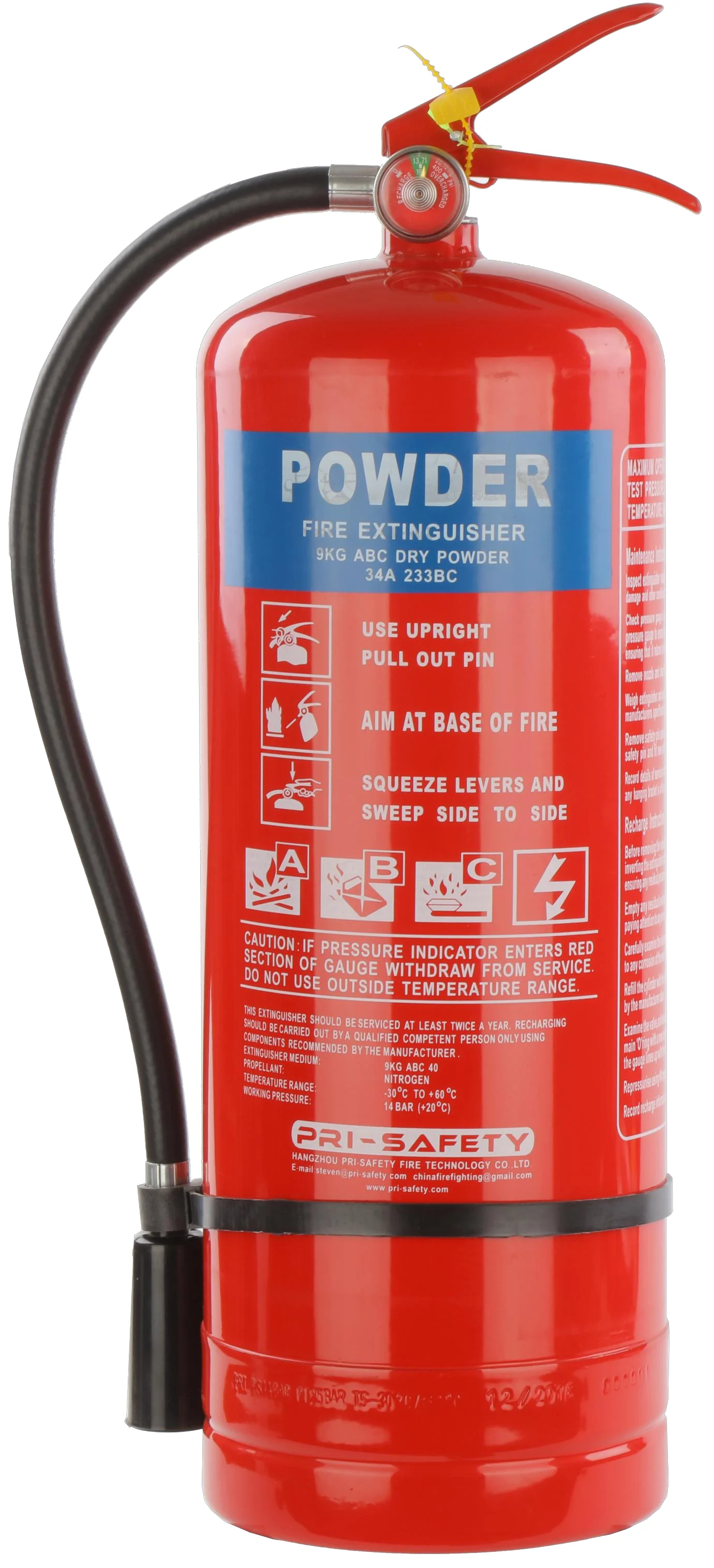 ABC Dry Powder Type DCP  Fire Extinguisher 1kg 4kg 5kg 6kg 9kg extinguisher extintores pqs
