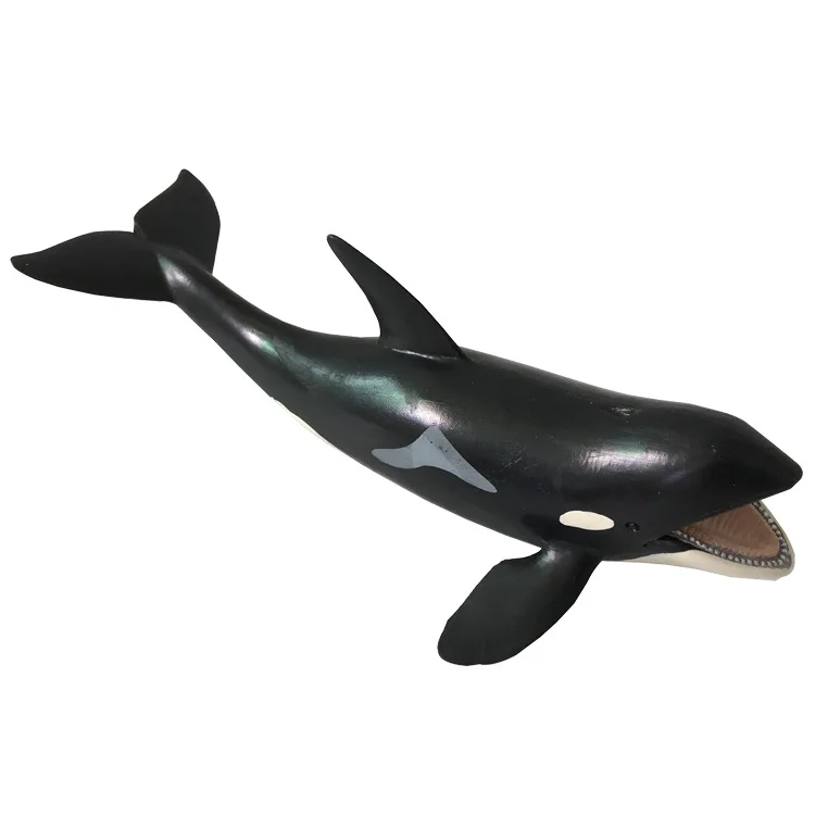 PVC Solid Simulation Ocean Animal Figure Toys Sharks Whales Dolphin Bath Toys Plastic Cake Toppers Toys Sea Animal Figurines