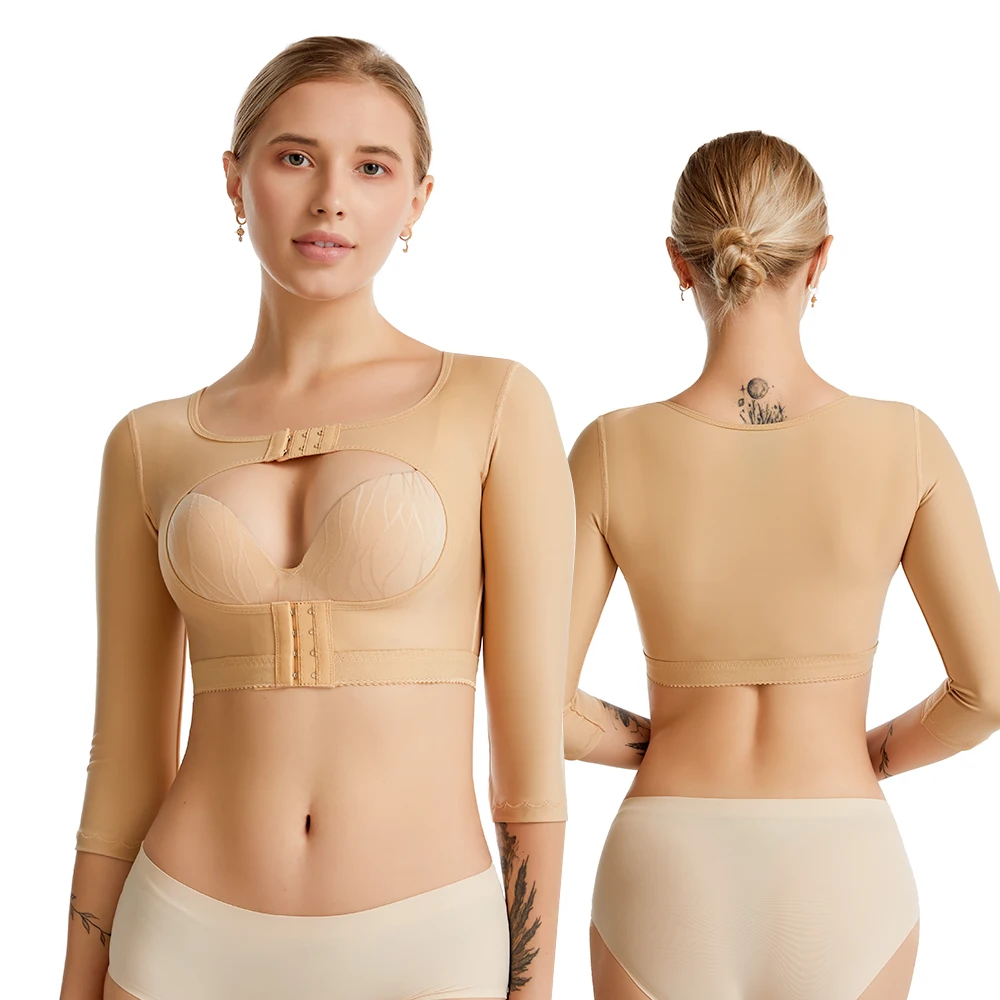 Изготовленный На Заказ увеличение груди пост-оп хирургии corsettops оптовая продажа высокие Компрессионные носки формочек рука Корректирующее белье