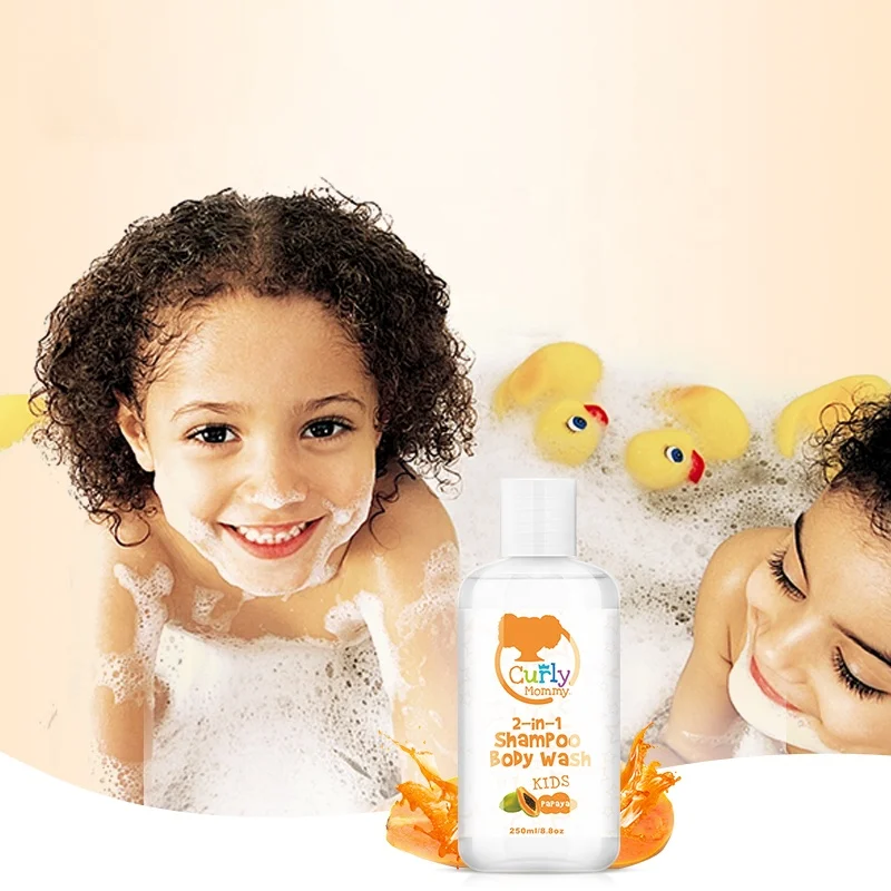 Curlymommy частная этикетка без сульфата увлажнение и 2в1 детский гель для душа