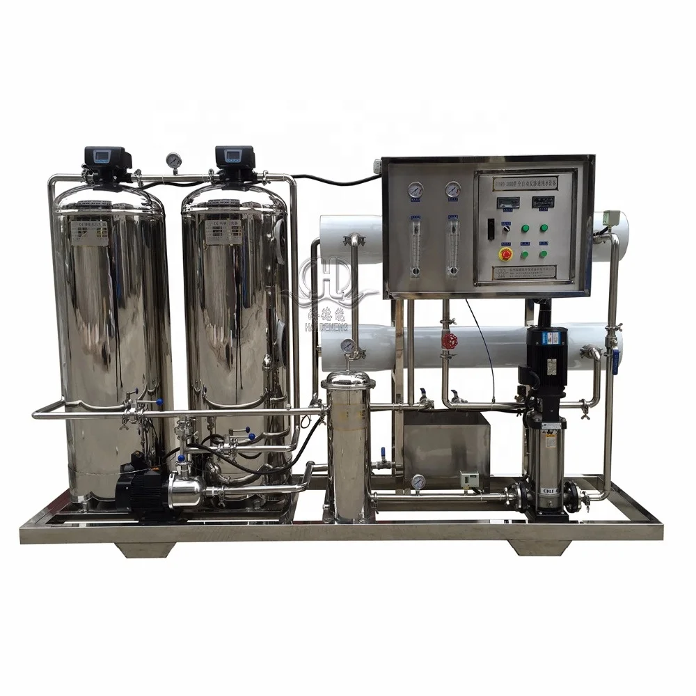 Chemical 2000L/H two stage RO pure water treatment machine