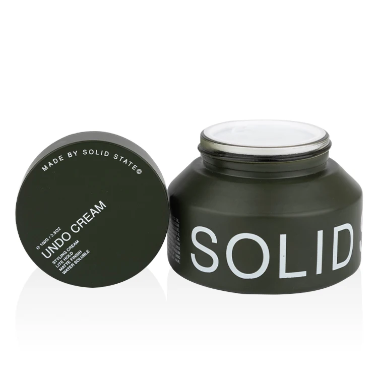 Custom 15m 30ml 50ml 100ml slant shoulder glass Jar Matte Black Glass Jar With Matte Black Plastic Lid