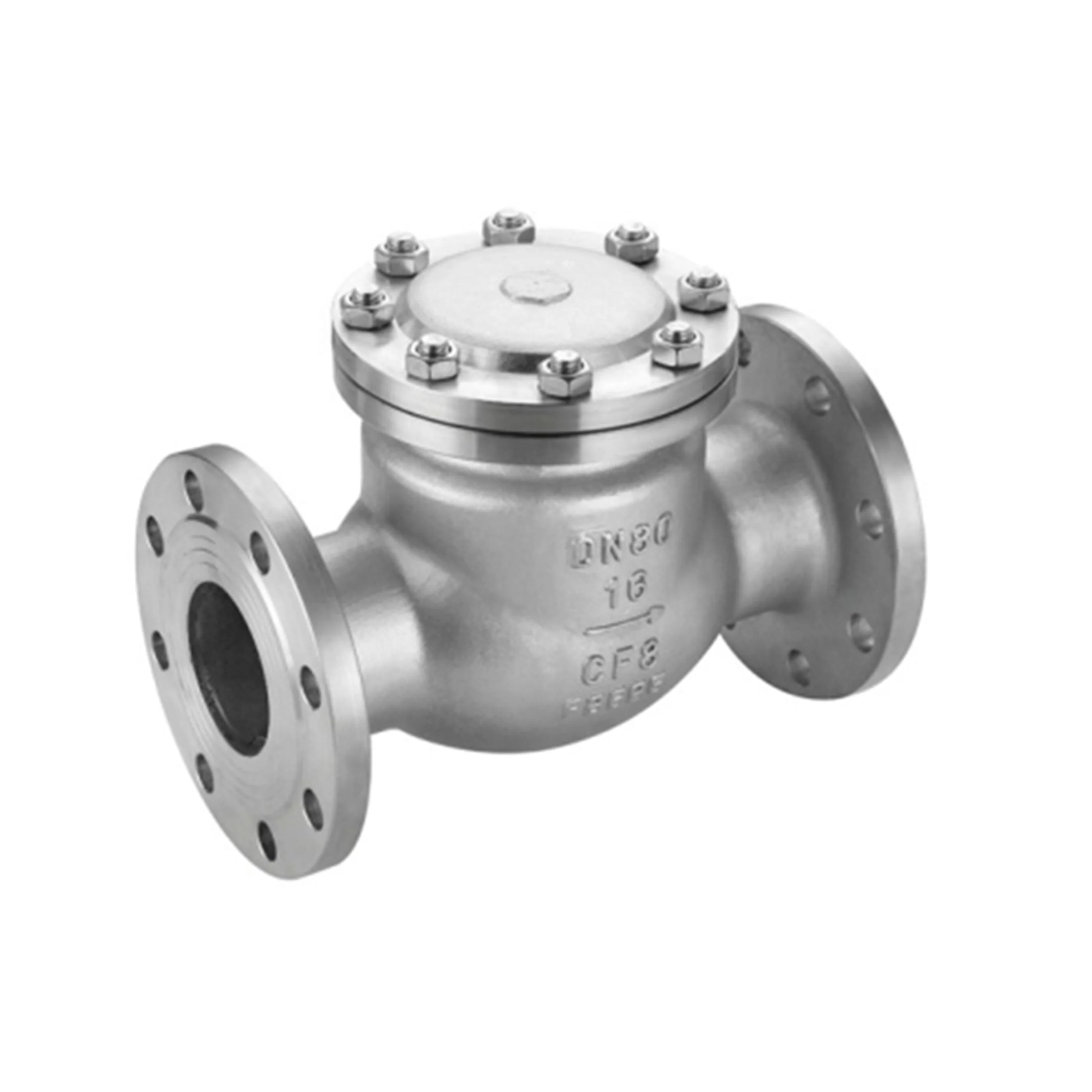 Нержавеющая сталь 2 'поворотный обратный клапан dn100 dn80 pn16 pn40 WCB фланцевый концевой h44j-10