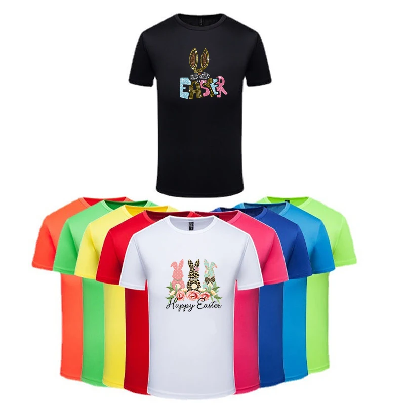 OEM Accept Easter Design Print 100% Cotton Shirt Funny T-shirt for Women Clothing