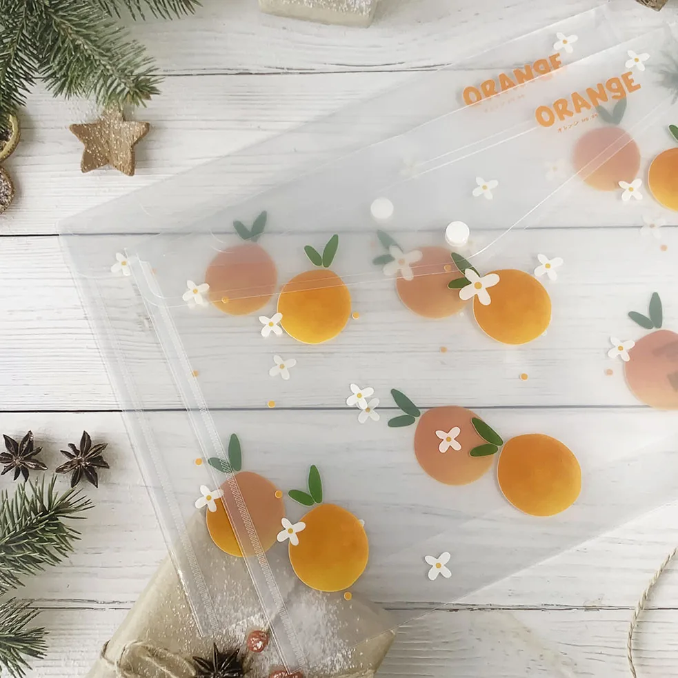 Custom PP Plastic A4 A5 B6 Envelope Document Snap Closure Folder Clear Button File Bag