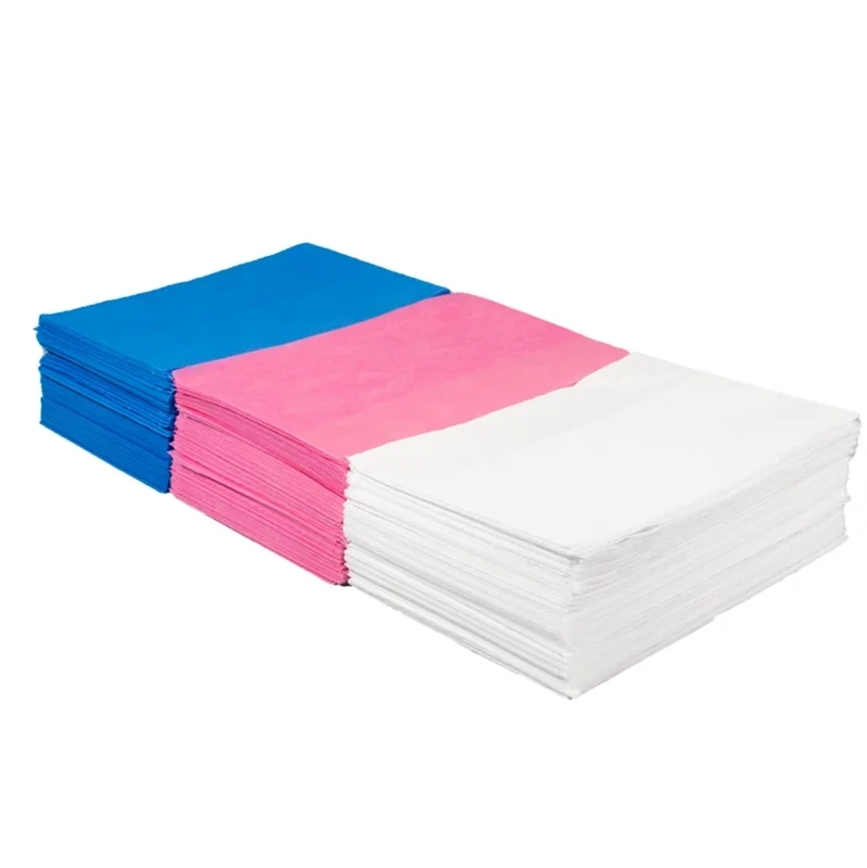 disposable waterproof bed sheet  massage bed sheet disposable bed sheet for beauty salon blue 150*200 30 pieces/bag