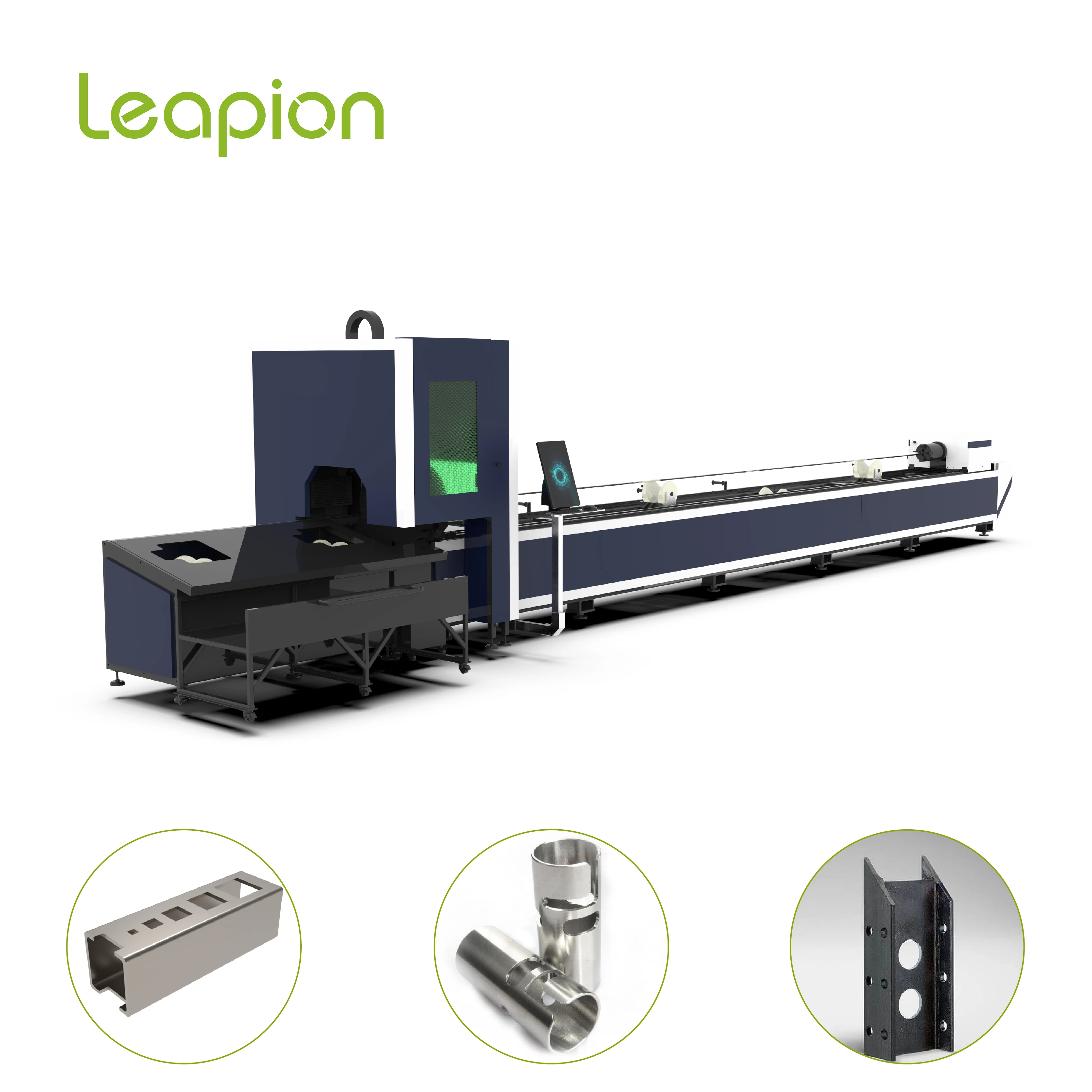 1000W 2000W 3000W Laser Pipeline Cutting Machine 9m 8m 6m Laser Metal Cutting Machine For Cartoon Steel Stainless Steel