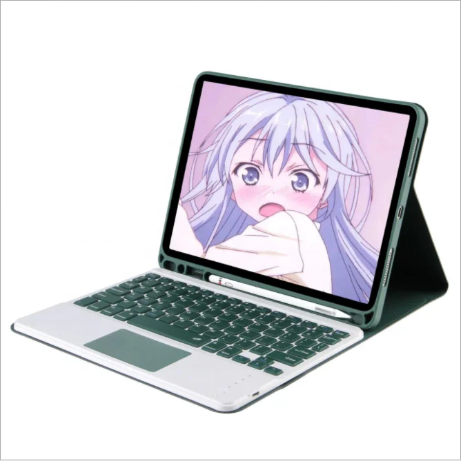 for 9.7 10.2 10.5 10.9 inch ipad touchpad keyboard case with mouse combos with pen slot