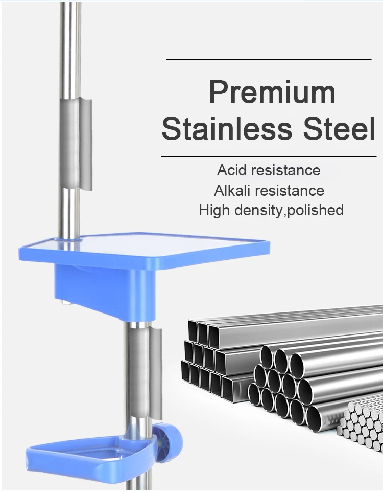 BR-LS34A High Quality Stainless Steel Hospital Nice Price Infusion Hook Stand Patient Used Iv Pole
