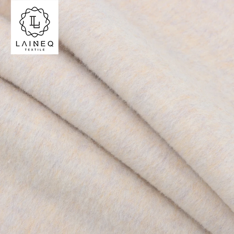 Легкое тепло: новый продукт 5% шерсти альпаки 95% двухлицый длинноволосый Альпака смешанный цвет шерстяной ткани для пальто