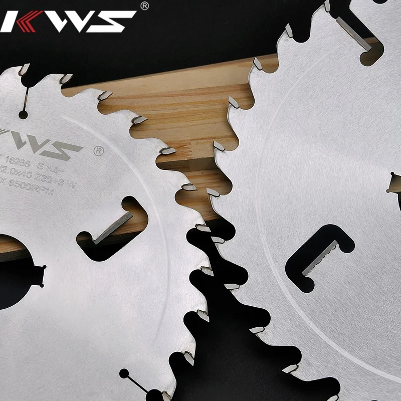 KWS TCT Raker ripping saw blade chip limit for wood cutting