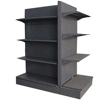 shelves for retail store Factory owned Cheap Supermarket Single Double Display shelves  Light Duty Gondola shelving
