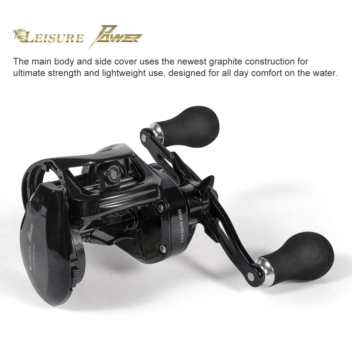 Noeby 2023 High-Performance Baitcasting Reel 7.5:1 13KGS with Durable Heat Resistant Line Guide