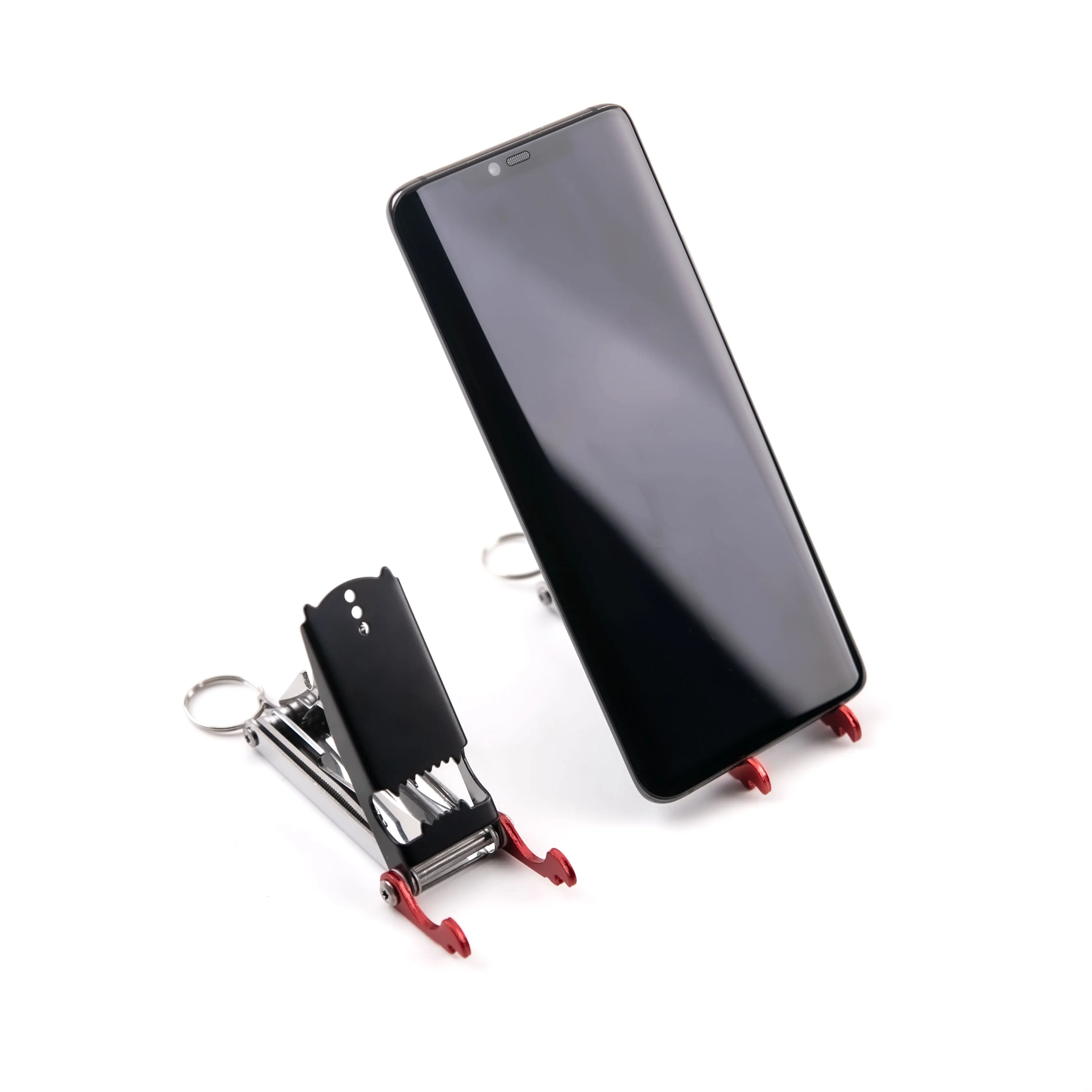 
 Новый продукт, уличный складной нож для фруктов из алюминиевого сплава, инструменты для ногтей, открывалка для бутылок, многофункциональный держатель для мобильного телефона  