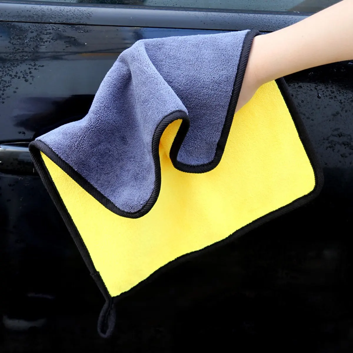 Automotive Microfiber Cloth  for Cars Wash Drying 500 GSM Thick Plush Cleaning Cloth Auto Detailing Absorbent Car Towels