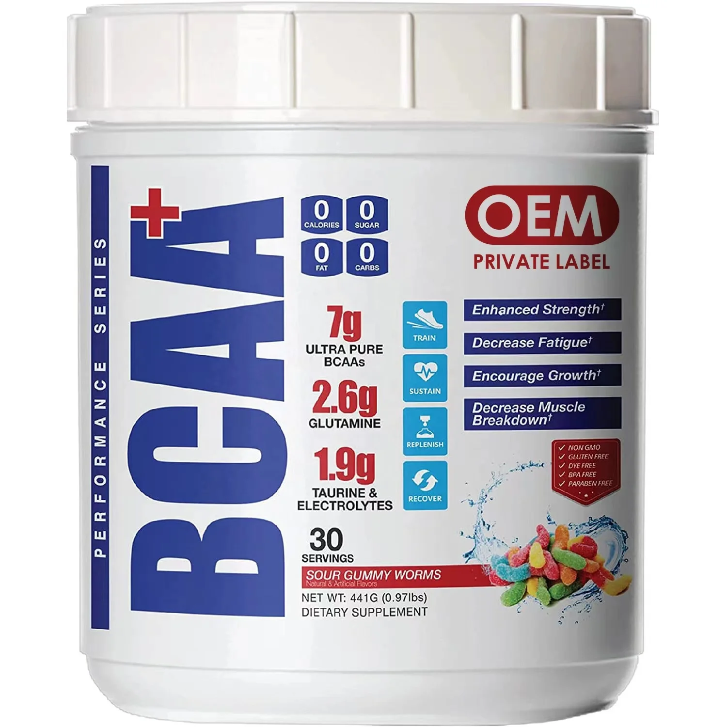 OEM bcaa vitamin biotin soft candy supports energy and supports muscle recovery enhanced strength bcaa gummies