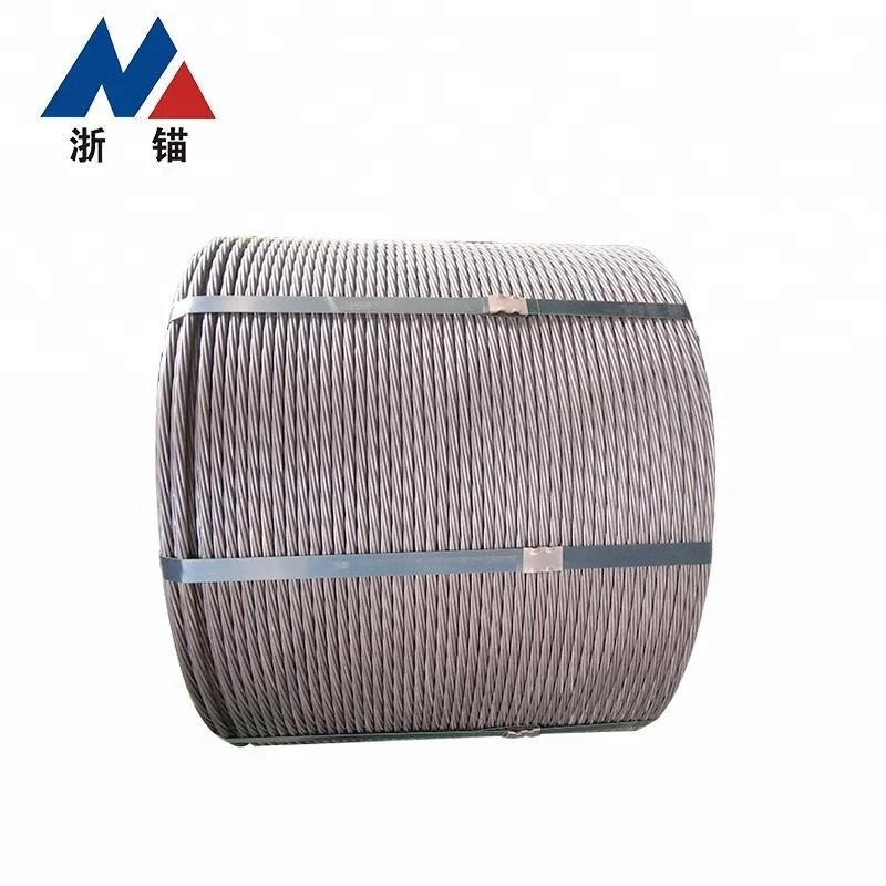 Post Tensioning ASTM a416 Steel Strand 12.7mm PC Strand 1*7 Steel Wires