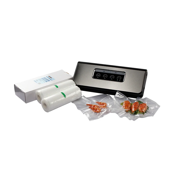 
Stainless Steel Food Vacuum Sealer With BPA Free Vacuum Sealer Food Bag 8x10