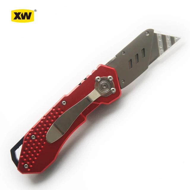 Heavy Duty aluminum folding camping  pocket outdoor utility knife