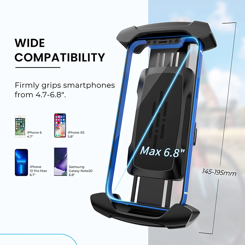 MEIDI Universal Adjustable ABS Bicycle Phone Holder For Motorcycle Bike And Electric Vehicle Mobile Phone Stand