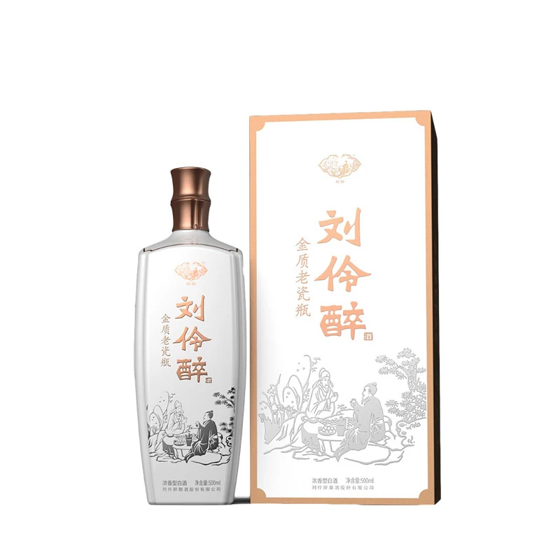 LIU LING ZUI Gold old porcelain vase The Hops Are Dense And Full Chinese Liquor Good Price