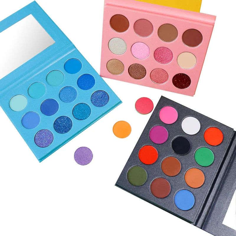 Make Your Own Brand Pigment Eye Shadow Palette Empty Eyeshadow Palette Package Low MOQ