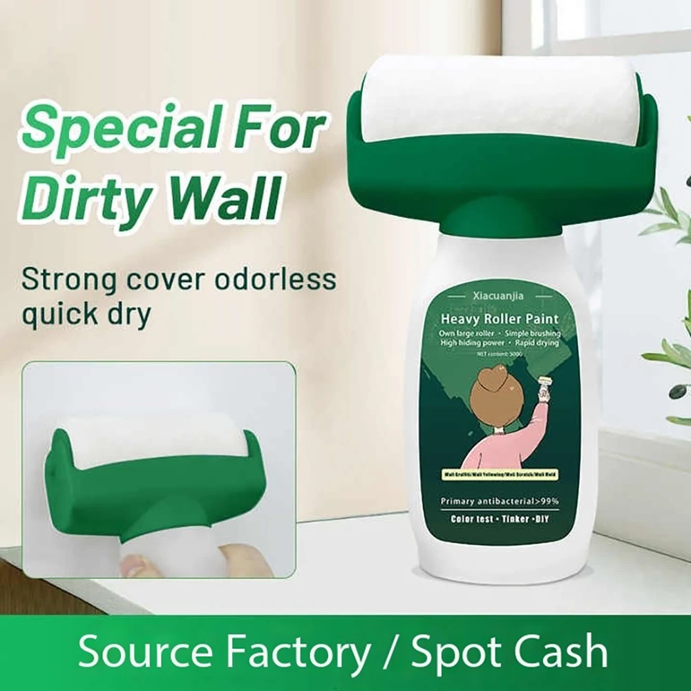 Big Roller Paint  White Clean Taste Environmental Protection Home Repair Interior Wall Latex Paint Wall Graffiti Change Color