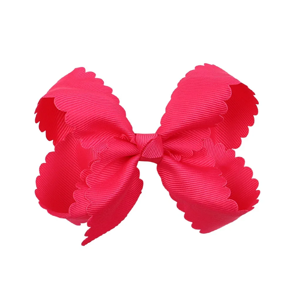 Wholesale Kids Hair Accessories Grosgrain Ribbon Boutique Hair Bows With Clips