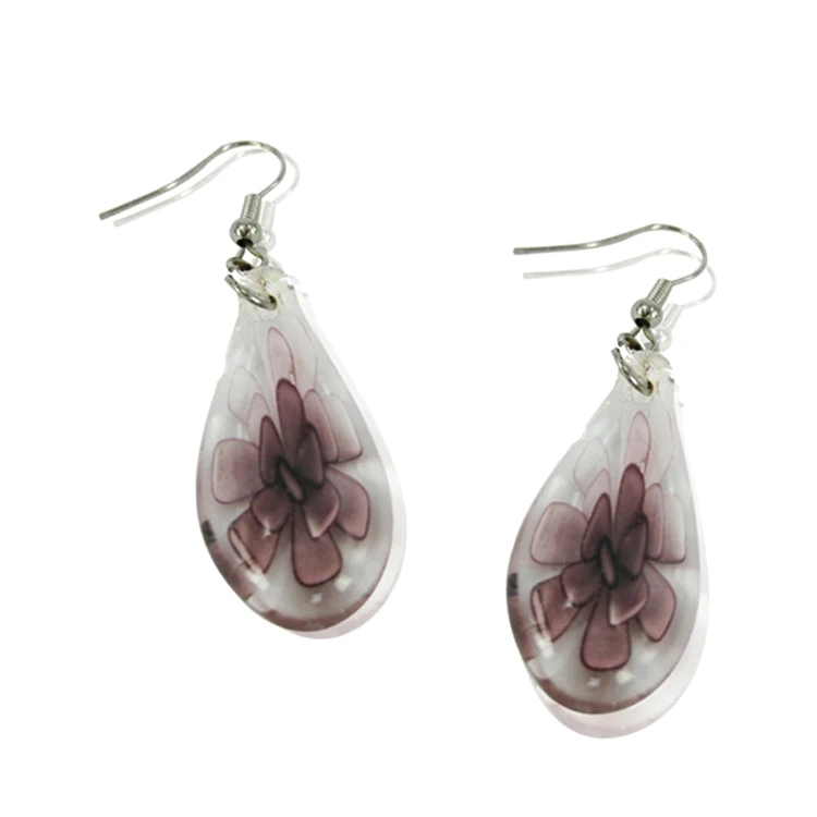 Hand blown murano art Jewelry glass beaded earrings