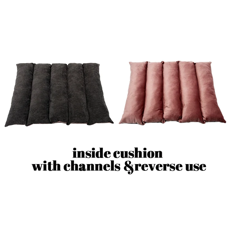 AMZ Hot Sale Thicken Comfortable Soft Malachite Green Luxury Dog Bed Rectangle velvet corduroy