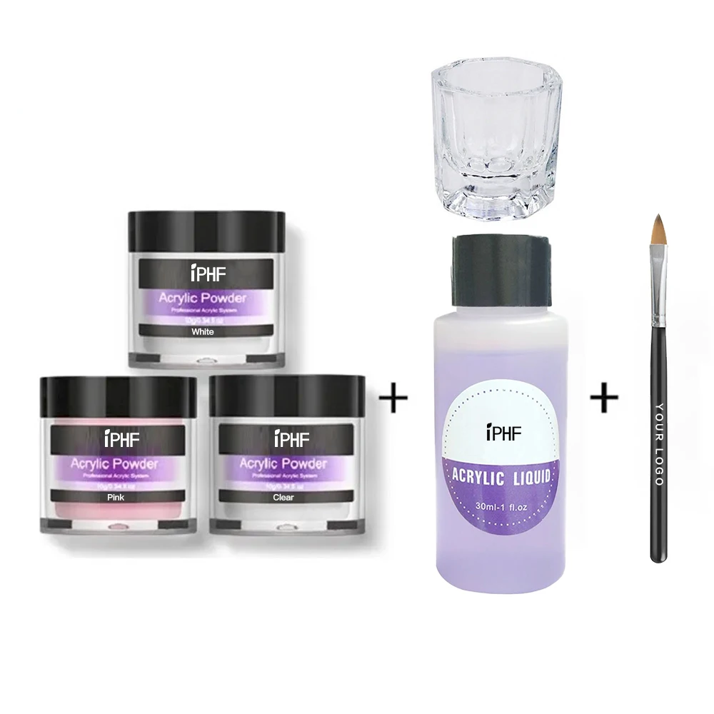 Acrylic Nail Kit Professional Full Set Professional Nail Acrylic Powder Set 4 In 1