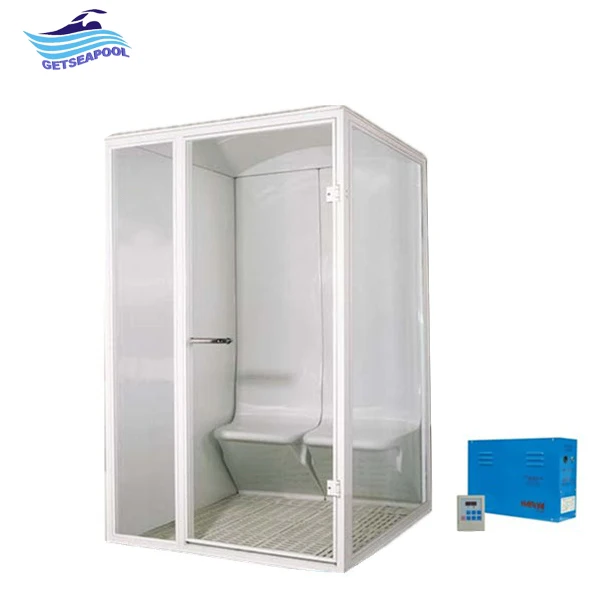 Luxury 2 person steam sauna room Acrylic shell  outdoor sauna steam room