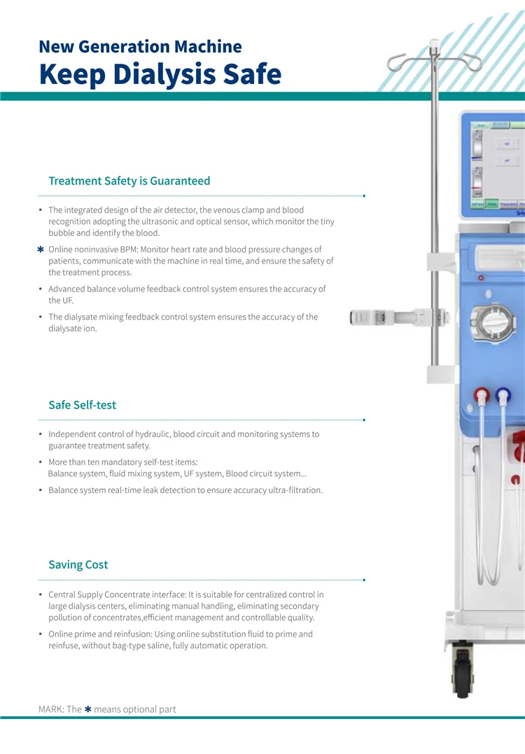 BT-DM01 hospital icu equipment medical patient dialysis chemodialysis machine cost blood kidney kidney dialysis machine